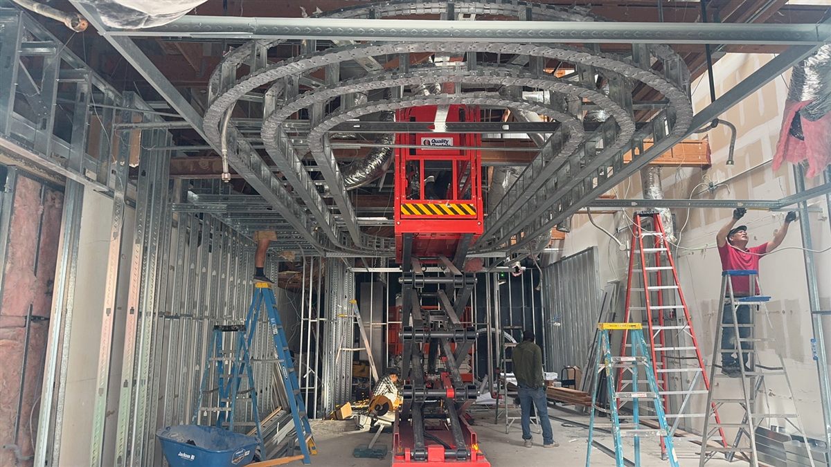 Commercial interior ductwork and HVAC